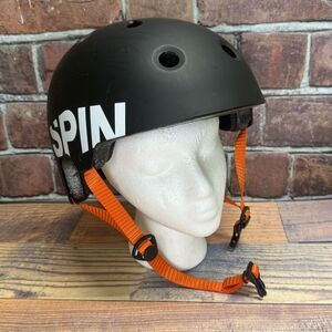 Spin CPSC Skateboarding Scooter Rollerblade Skate Helmet Black Boys Sz L EUC